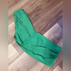 Commense Green Wide Leg Pants